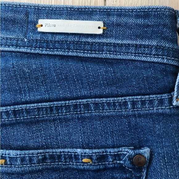 Anthropologie Pilcro and the Letterpress Distressed Low Rise Jeans Size 27P - Picture 12 of 13